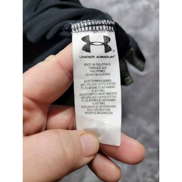 Under Armour Shirt Men's Polo HeatGear Loose‎ Black XL Seminole Maidens - Picture 9 of 11